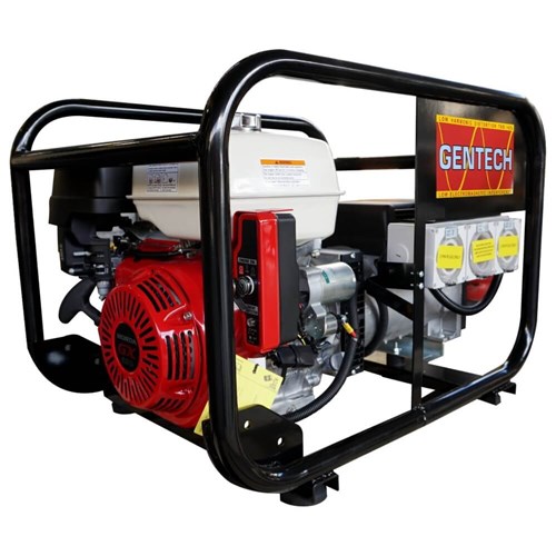 Gentech 8 kVA Honda Powered generator RCD Outlets with Electric Start