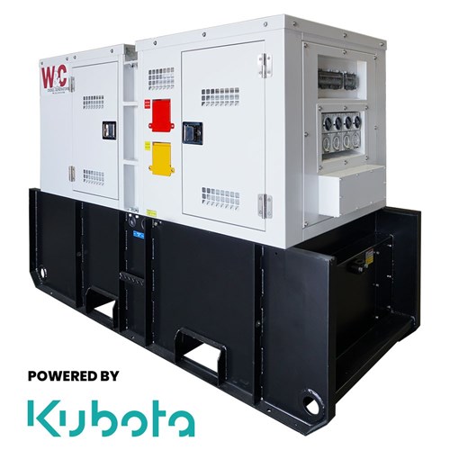 14.5kVA, Three Phase, Standby Diesel Generator with Kubota Engine with 90L Tank - Hire