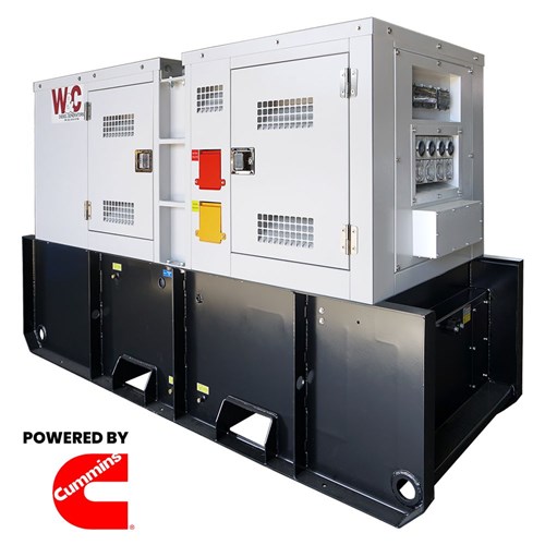63kVA, Three Phase, Standby Diesel Generator with Cummins Engine with 120L Tank - Hire
