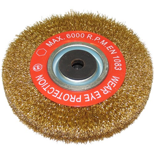 WHEEL WIRE CRIMPED 150 x 22MM, 12mm BORE