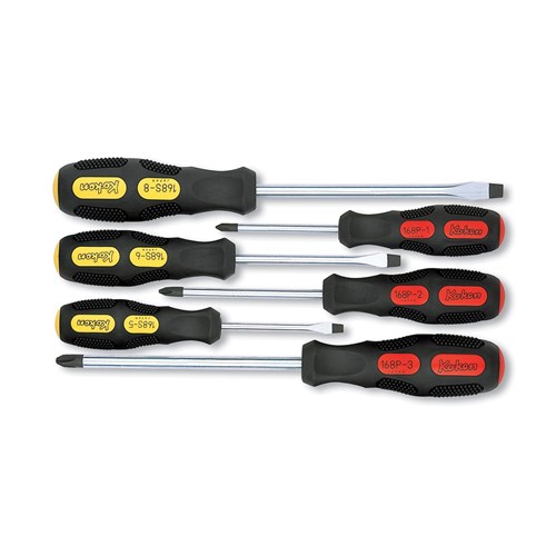 6PC PH & SLTD SCREWDRIVER SET   KO168PS/6