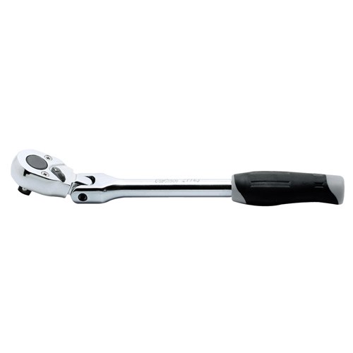 RATCHET,FLEX.HD.1/4DR, ERGO GRIP- 165mm