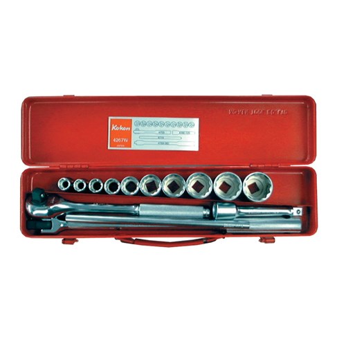 SOCKET SET 1/2DR W/WORTH 1/8-11/16W,14PC