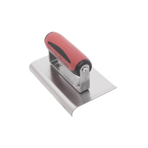 MT138SSD - Marshalltown SS Curved End Edger, 152mm X 102mm with DuraSoft Handle