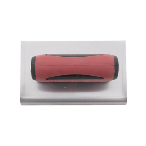 MT138SSD - Marshalltown SS Curved End Edger, 152mm X 102mm with DuraSoft Handle