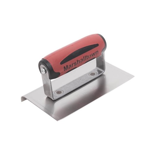 MT138SSD - Marshalltown SS Curved End Edger, 152mm X 102mm with DuraSoft Handle