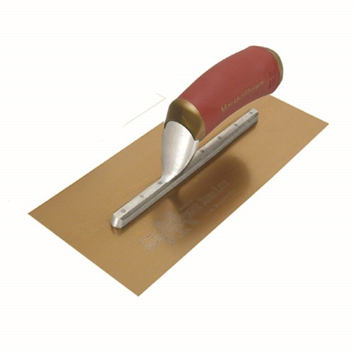 TROWEL, 330 X 127MM FINISHING   PERMFLT GOLD S/S D/SOFT HNDL MT13GSFPD