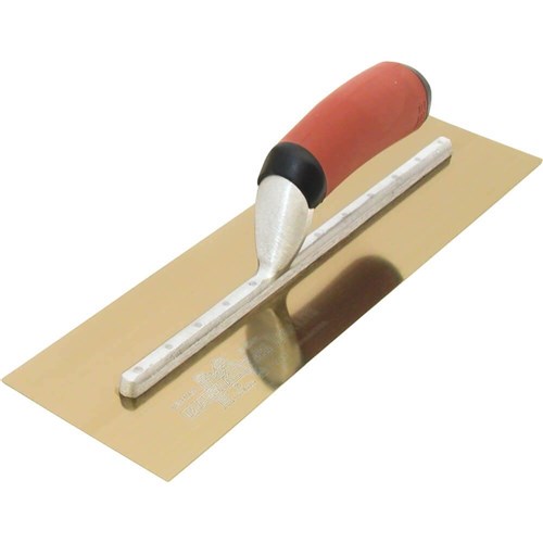 MTMXS815GD - Golden Stainless Finishing Trowel with DuraSoftHandle - 457mm x 127mm