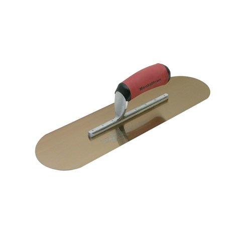 MTSP10GSD - Golden Stainless Steel Pool Trowel with DuraSoft Handle - 254mm x 76mm