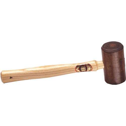340G (3/4LB) RAWHIDE MALLET #4 50MM FACE WOOD HANDLE TH116