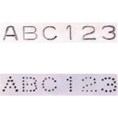 INDIVIDUAL PUNCH SET 3.0MM MINI STRESS ALPHABET SET PRYPAS030MS