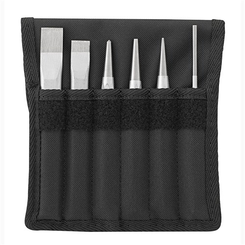 SET, 6PC PIN / CHISEL PUNCH TEXTILE WALLET SW102-108/6 - 98812203