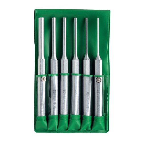 6PC PARALLEL PIN PUNCH SET WITH PLASTIC STAND SW108/6 D - 96700701