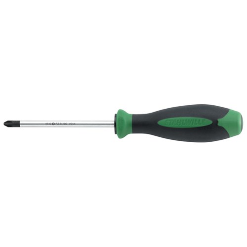 SCREWDRIVER,PH#1 DRALL+POZIDRV   185MM LONG 2-COMPNT HNDL SW4640 1 - 46403001