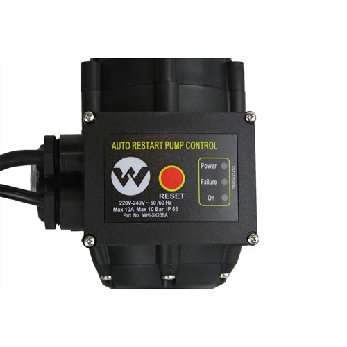 WHI-SK13BA - PUMP CONTROLLER AUTOMATIC RESTART ADJUSTABLE 1.5BAR TO 3 BAR 1.1KW