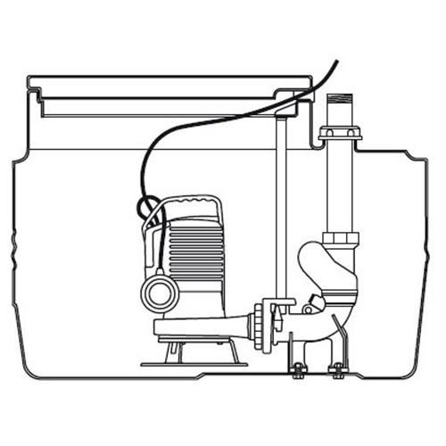 ZEN-BLUEBOXGRBLUE100M - PUMP COLLECTING STATION 250L WITH ZEN-GRBLUEP100/2/G40HMG FITTED