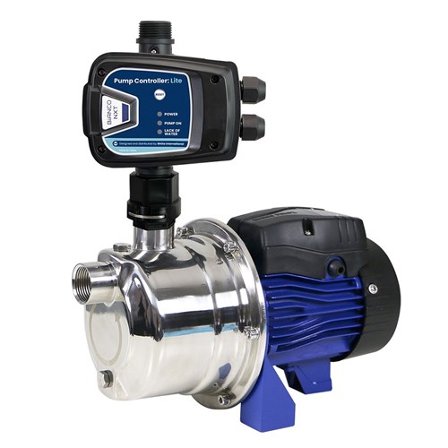 BIA-INOX45LITE - PUMP SURFACE MOUNTED CLEAN WATER WITH AUTO PUMP CONTROL 40M 57L/MIN 450W 240V