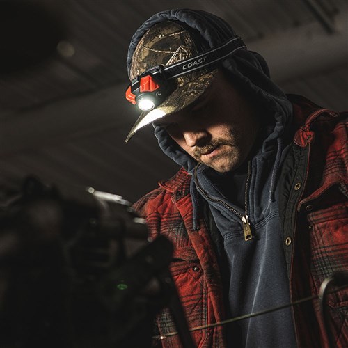 FL75 Dual Colour Pure Beam Focusing LED Headlamp - 435 Lumens 3 X AAA
