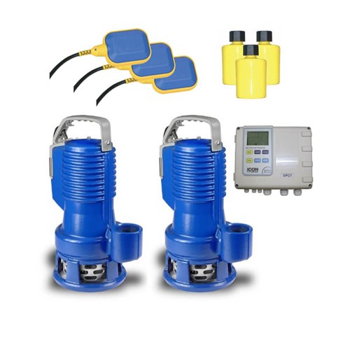 Zenit Twin DR Blue P200M with ICON DPC1-22 controller - KIT