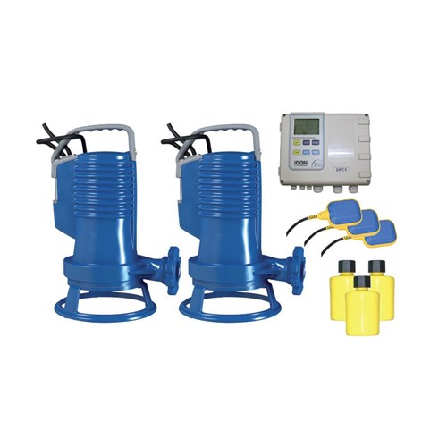 Zenit Twin GR Blue P100M with ICON DPC1-22 controller - KIT