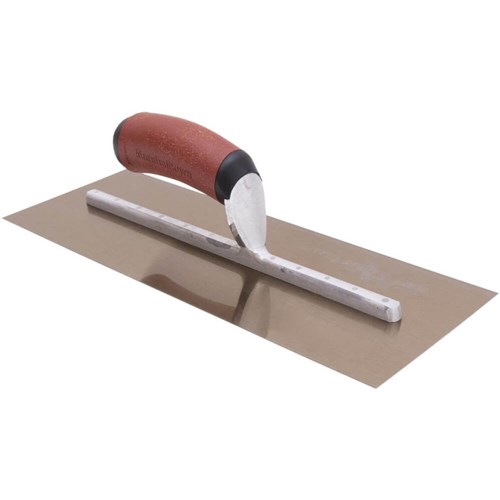 MTMXS66GSDC - Golden Stainless Steel Finishing Trowel with DuraSoft Handle - 406mm x 102mm