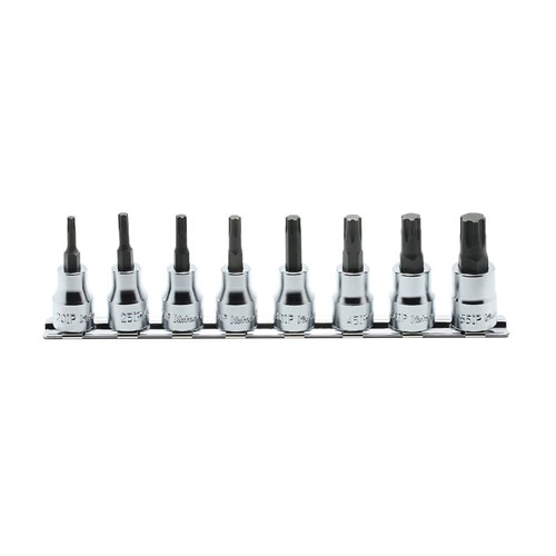 8PC 3/8'DR TORXPLUS SOCKET SET (20IP - 55IP) ON RAIL KORS3025/8-IP