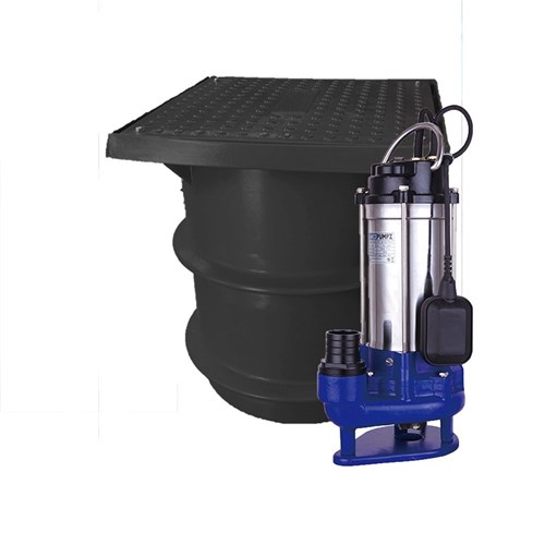 BIA-ICON250PSFB120GS2 - Sewage Pump Station Kit Inc Grinder Pump & 250L Tank