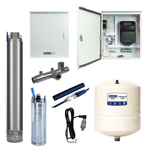 BIA-DRIVEPRO-S4-6/21M - Borehole VFD Kit 140L/Min 113m 2200W 240V