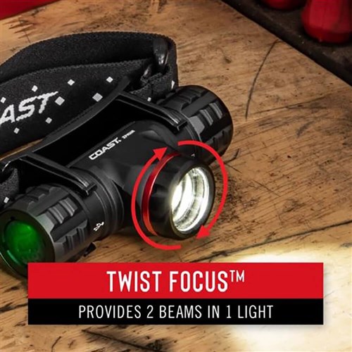 XPH30R- Rechargeable Pure Beam Focusing LED Headlamp- 1000 Lumens on Turbo Mode