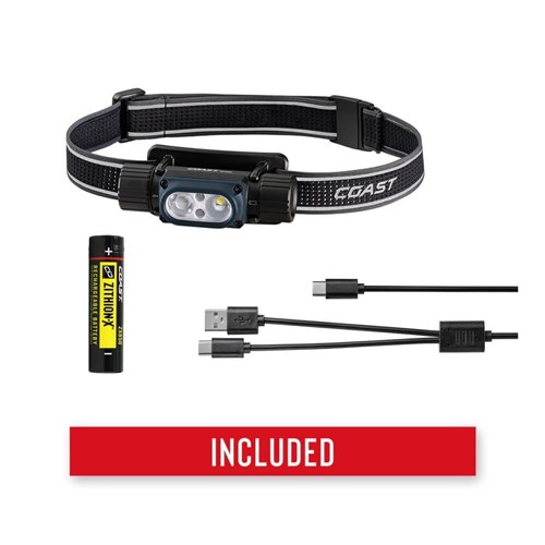 WPH30R - Waterproof & Dust Proof Dual-Colour White + Red Beam Headlamp - 1000 Lumens