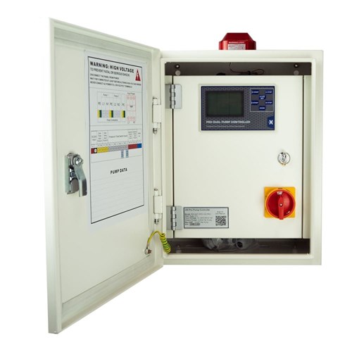 BIA-NXT-DPC1-22-PRO - Dual Door Dual Pump Control Panel 240V 0.37 - 2.2kW - Inc Ext Isolator