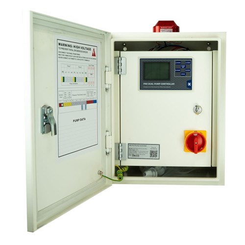 BIA-NXT-DPC3-75-PRO - Dual Door Dual Pump Control Panel 415V 5.5 - 7.5kW - Inc Ext Isolator