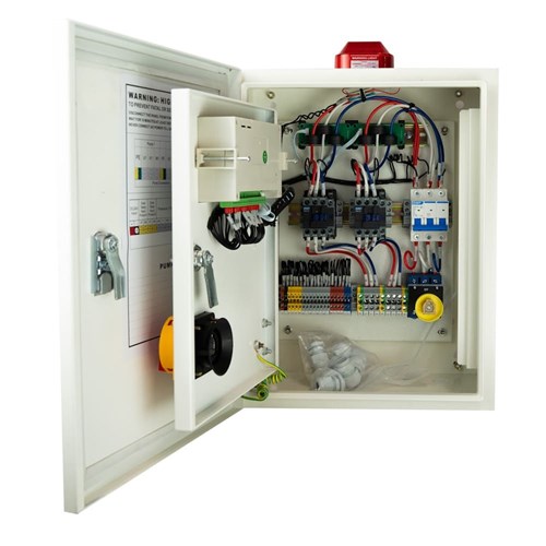 BIA-NXT-DPC3-75-PRO - Dual Door Dual Pump Control Panel 415V 5.5 - 7.5kW - Inc Ext Isolator