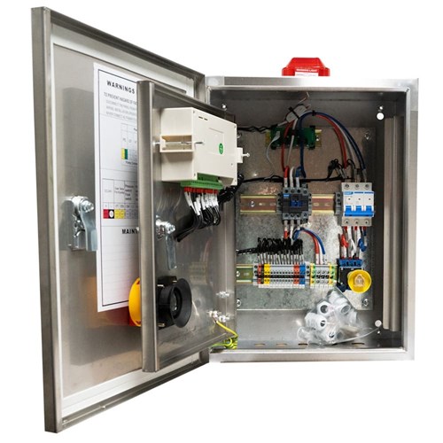 BIA-NXT-SPC3-40-PRO-SS - Dual Door Single Pump Control Panel 415V 0.75 - 4.0kW - Inc Ext Isolator