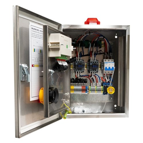 BIA-NXT-DPC3-75-PRO-SS - Dual Door Dual Pump Control Panel 415V 5.5 - 7.5kW - Inc Ext Isolator