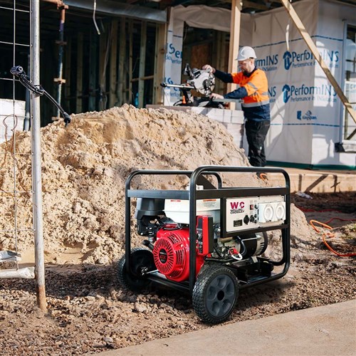 WC-P7750H Welling & Crossley 7.775kVA (6000W) Open Frame AVR Generator with Honda Engine