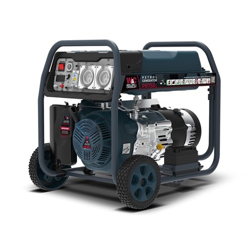 Welling & Crossley WC-P8750RCD 8.75kVA (7,000W) Open Frame AVR Petrol Generator with E-Start and RCD