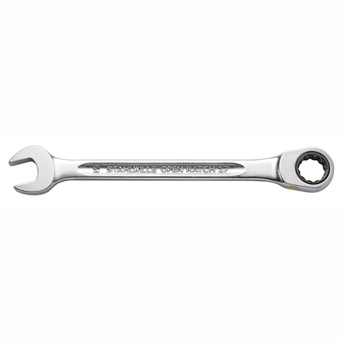 Stahlwille SW17 19 - 41171919 19mm Reversible Combination Ratchet Spanner