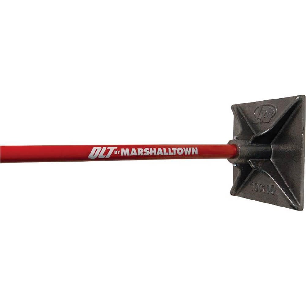 806014 MTHT10 Hand Tamper, 254X254mm Qlt Steel Handle With Rubber