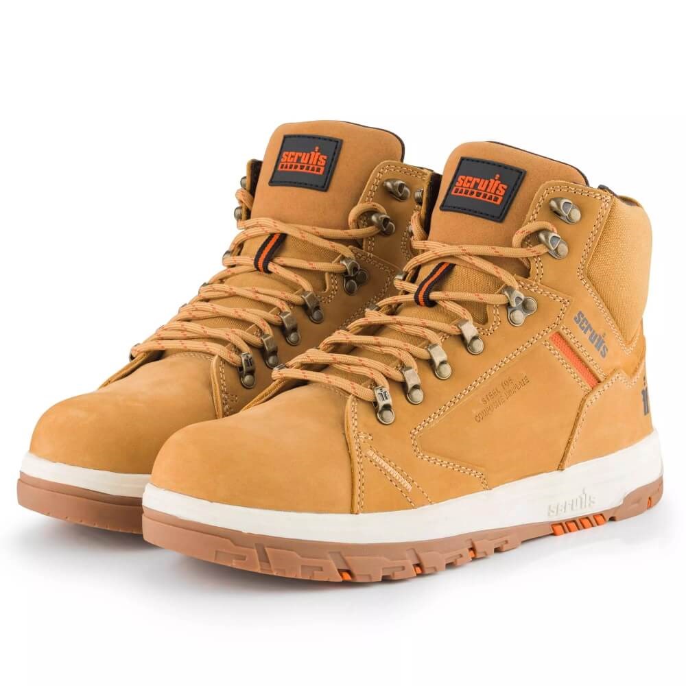 809611 Scruffs Nevis Safety Boot Tan UK9 White International